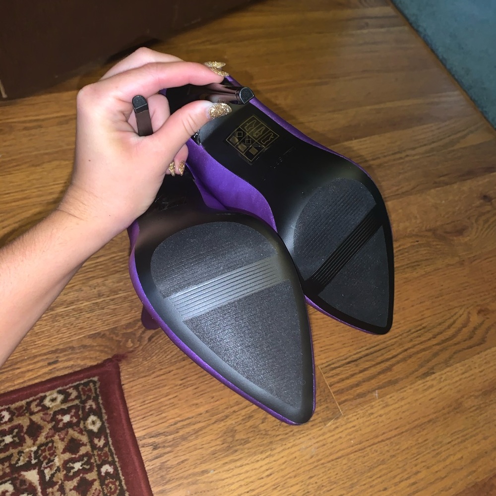 Call It Spring Hailassi Sock Bootie in Purple - Picture 10 of 11